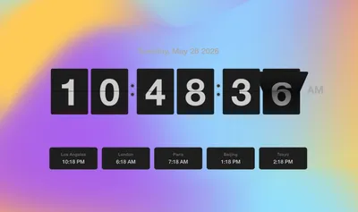 Vista previa de Gradient Clock