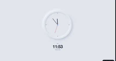 Vista previa de Neumorphic Clock