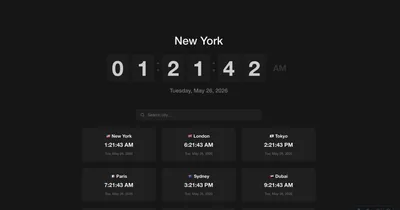 Vista previa de World Clock